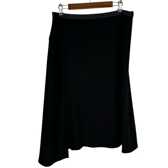 Banana Republic Black lined Skirt size 14 Asymmetrical - Picture 1 of 8